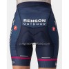 Completo Maglia + Pantaloncino con bretelle 2022 Quick-Step Alpha Vinyl Manica Corta Blu Bianco Donna